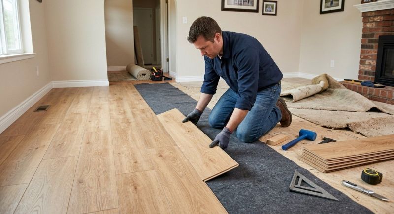 Laminate Floor Remodeling in Severna Park, MD